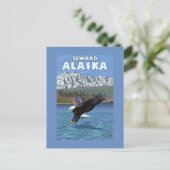 Bald Eagle Diving - Seward, Alaska Postkarte (Stehend Vorderseite)