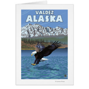 Bald Eagle Diving - Valdez, Alaska