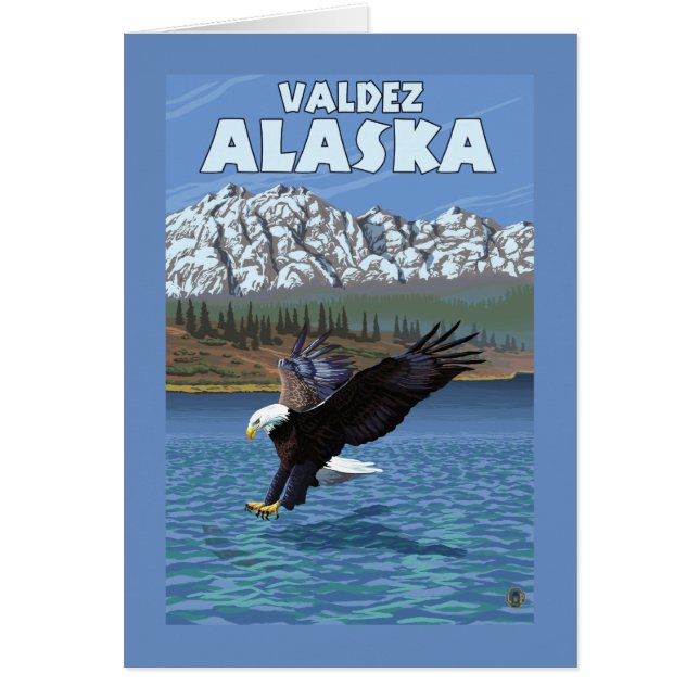 Bald Eagle Diving - Valdez, Alaska (Vorne)