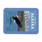 Bald Eagle Diving - Valdez, Alaska Magnet (Horizontal)