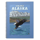 Bald Eagle Diving - Valdez, Alaska Notizblock (Vorderseite)