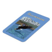 Bald Eagle Diving - West Yellowstone, MT Magnet (Linke Seite)