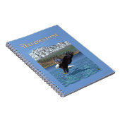 Bald Eagle Diving - West Yellowstone, MT Notizblock (Rechte Seite)