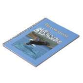 Bald Eagle Diving - West Yellowstone, MT Notizblock (Linke Seite)