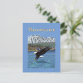 Bald Eagle Diving - West Yellowstone, MT Postkarte (Stehend Vorderseite)