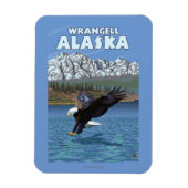 Bald Eagle Diving - Wrangell, Alaska Magnet (Vertikal)