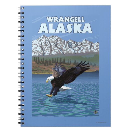 Bald Eagle Diving - Wrangell, Alaska Notizblock (Vorderseite)