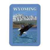 Bald Eagle Diving - Wyoming Magnet (Vertikal)