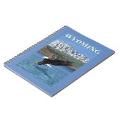 Bald Eagle Diving - Wyoming Notizblock (Linke Seite)