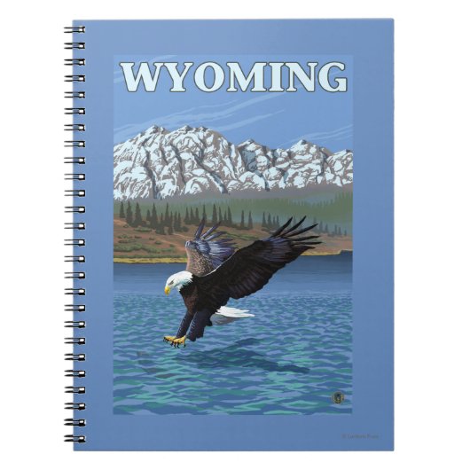 Bald Eagle Diving - Wyoming Notizblock (Vorderseite)