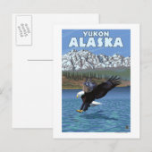 Bald Eagle Diving - Yukon, Alaska Postkarte (Vorne/Hinten)