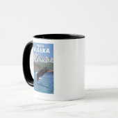 Bald Eagle Diving - Yukon, Alaska Tasse (Vorderseite Links)