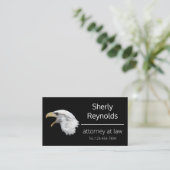 Bald Eagle elegant anpassbar Visitenkarte (Stehend Vorderseite)