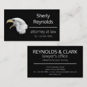 Bald Eagle elegant anpassbar Visitenkarte (Vorne/Hinten)