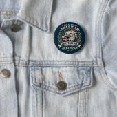 Bald Eagle Emblem 250 Years of America Blue Button (Beispiel)