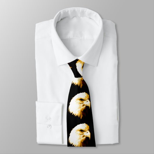 Bald Eagle Eye Necktie Krawatte (Gebunden)