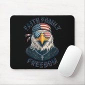 Bald Eagle Faith Family Dom Patriotic Christian Bo Mousepad (Mit Mouse)