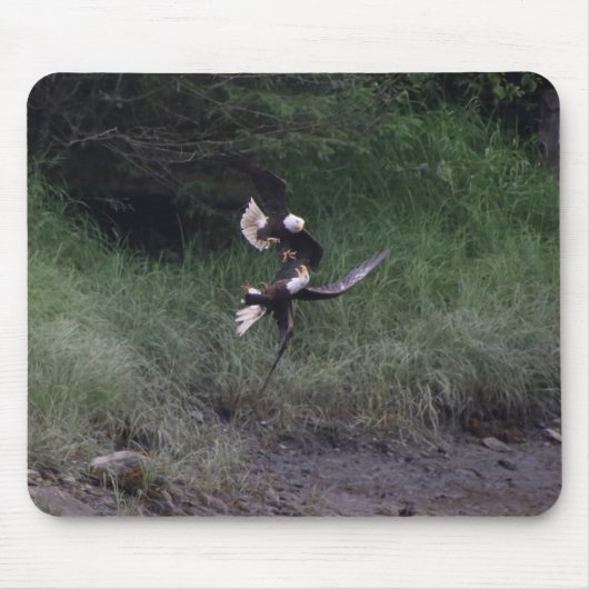 Bald Eagle Fight Mouse Pad Mousepad (Vorne)