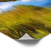 Bald Eagle Fishing Denali 24" x 18" Archivpapier Poster (Ecke)