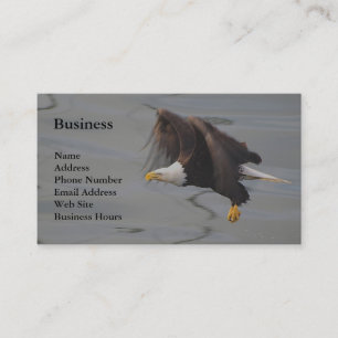 Bald Eagle Fishing Wildlife Business Cards Visitenkarte