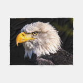 Bald Eagle Fleecedecke (Vorderseite (Horizontal))