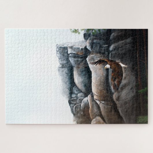 Bald Eagle Flight Rocks Puzzle (Horizontal)