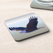 Bald Eagle Flying Getränkeuntersetzer (Linke Seite)