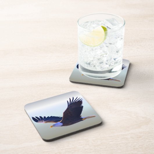 Bald Eagle Flying Getränkeuntersetzer (Rechte Seite)