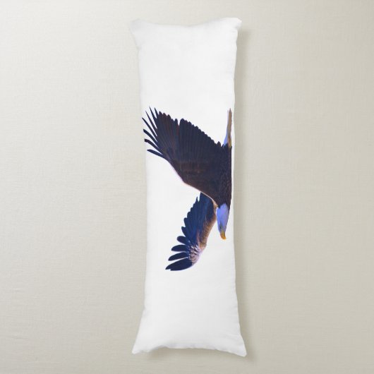 Bald Eagle Flying Seitenschläferkissen (Vorderseite Vertikal)