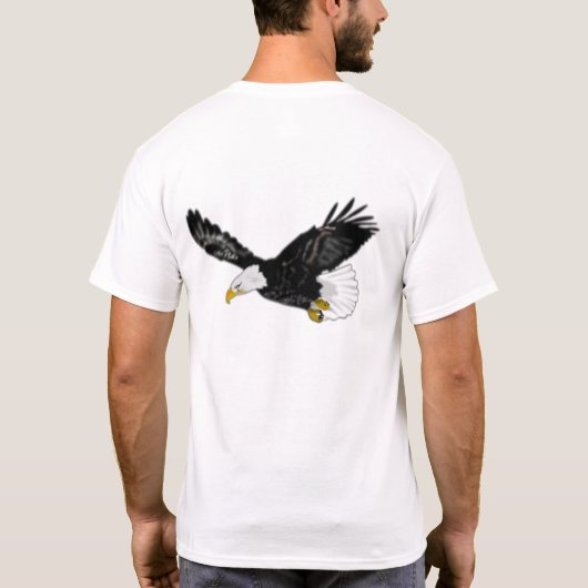 Bald Eagle Flying T - Shirt (Rückseite)