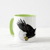 Bald Eagle Flying Tasse Geschenk (Vorderseite Links)