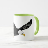 Bald Eagle Flying Tasse Geschenk (VorderseiteRechts)