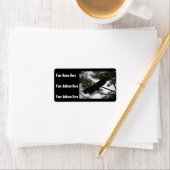 Bald Eagle Foto Adressaufkleber (Insitu)