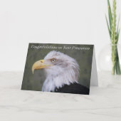 Bald Eagle Foto Werbeaktion Herzlichen Glückwunsch Karte (Vorderseite)