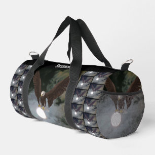 Bald Eagle Full Moon Fantasie Personalisiert Duffle Bag