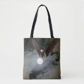 Bald Eagle Full Moon Night Sky Fantasy Tasche (Vorderseite)