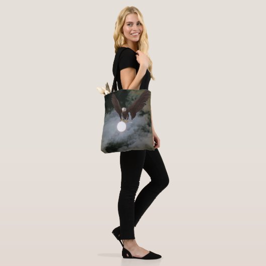 Bald Eagle Full Moon Night Sky Fantasy Tasche (Am Model)