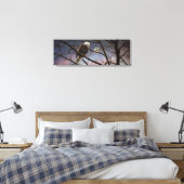 Bald Eagle Full Moon Wildlife Fotografie Leinwanddruck (Insitu (Schlafzimmer))