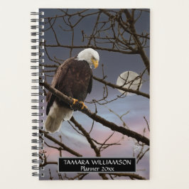 Bald Eagle Full Moon Wildlife Fotografie Planer