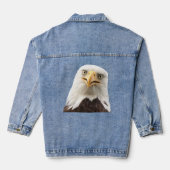 Bald Eagle Funny Face Kunstfotografie Jeansjacke (Rückseite)