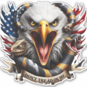 Bald Eagle Gadsden Snake Combo2 Aufkleber (Vorderseite)