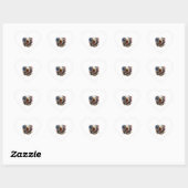 Bald Eagle Gadsden Snake Combo2 Herz-Aufkleber (Blatt)