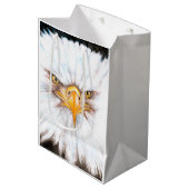 Bald Eagle Gaze Mittlere Geschenktüte (Vorderseite Schrägansicht)