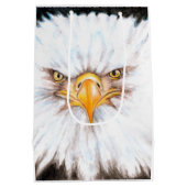 Bald Eagle Gaze Mittlere Geschenktüte (Rückseite)