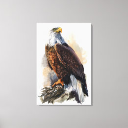Bald Eagle Gemälde Canvas Print Leinwanddruck