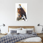 Bald Eagle Gemälde Canvas Print Leinwanddruck (Insitu (Schlafzimmer))
