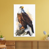 Bald Eagle Gemälde Canvas Print Leinwanddruck (Insitu (Wohnzimmer))