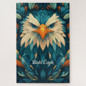 Bald Eagle Geometric Illustration Puzzle (Vertikal)