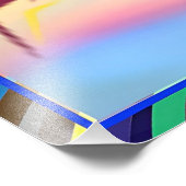 Bald Eagle Geometric Prismatic Design-80590 Fotodruck (Ecke)