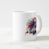 Bald Eagle Geometric Prismatic Design-80590 Jumbo-Tasse (Vorderseite Rechts)